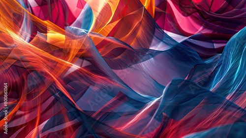 Modern abstract digital 3D background