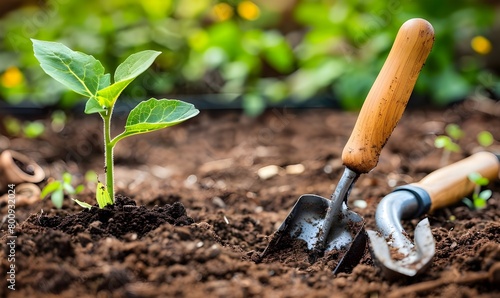Farmer cultivating land in the garden with hand tools Soil loosening Gardening concept Agricultural work on the plantation. Farmer cultivating land in the garden with hand tools Soil loosening Gardeni