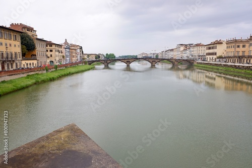 Cityscape of Firenze and the Arno river, Italy 