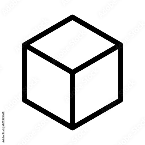 Box icon in line style, delivery box, Package, export box, cargo box, return parcel, gift box.