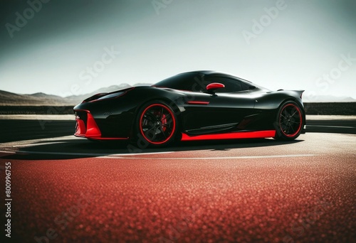 'red black aerodynamic logo car sports illustration silhouette vector icon background logotype company automotive industrial white automobile design auto sport modern abstract symbol'