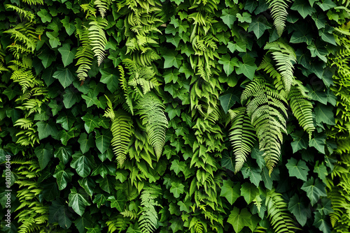 Tropical green leaves background top view in concept nature.