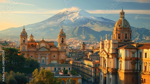 Catania Mount Etna Skyline