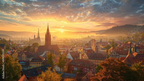 Freiburg Solar City Skyline