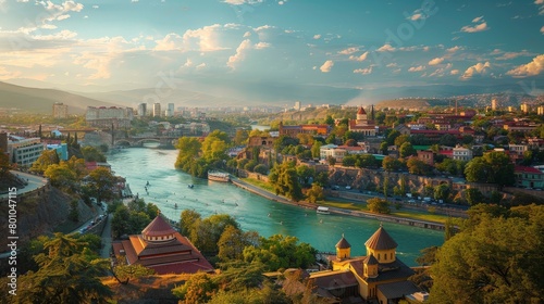 Tbilisi Picturesque Skyline