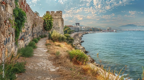Thessaloniki Byzantine Walls Skyline