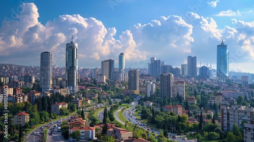 Ankara Governmental Buildings Skyline