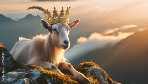 Goat with crown 