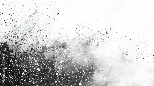 Black white grey noisy texture, minimal grunge banner header poster cover backdrop design, monochrome grainy background
