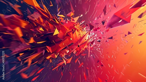 An Abstract Depiction of a Chaotic Explosion