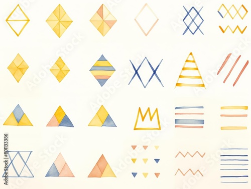 simple geometric patterns