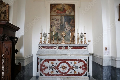 Maiori - Altare dell'Annunciazione nel Santuario di Santa Maria a Mare