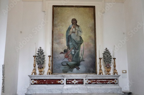 Maiori - Altare dell'Immacolata Concezione nel Santuario di Santa Maria a Mare