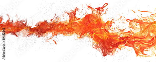 fire flames isolated on white background