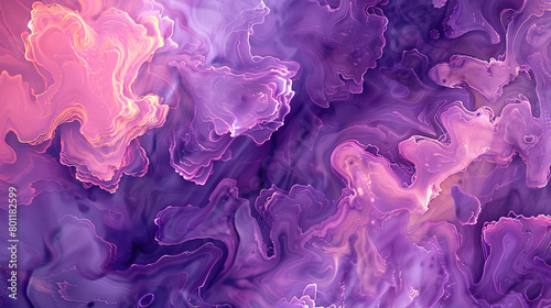 A full ultra HD image of a vibrant violet marble texture with swirling patterns of pink and lavender, reminiscent of a spring floral bloom.