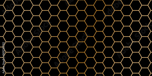 Abstract Black Hexagonal Background. Luxury black pattern gradient background stroke. abstract colorful square frame. Abstract octagons dark 3d background. Black geometric background for design. 
