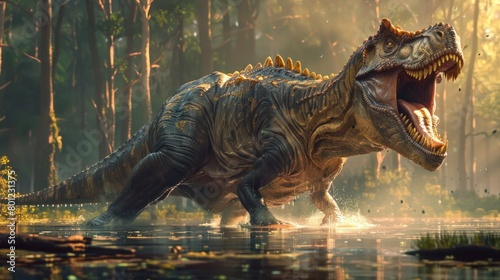 Giganotosaurus Reigns Supreme A Striking D Rendering of the Largest Prehistoric Carnivore