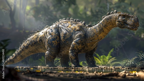 Saurophaganax Dinosaur A Majestic Predator in the Timeless Jurassic Landscape