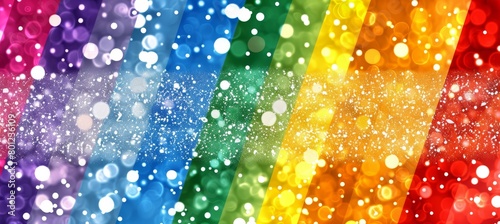 Linear rainbow abstract lights digital art background ideal for contemporary artistic creations