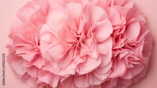 Pink flowers made of paper