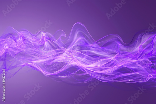 An electric violet wave, vibrant and energetic, rushes across a subdued violet background, creating a dynamic visual experience.