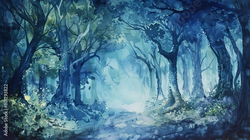 forest of whispers in the night