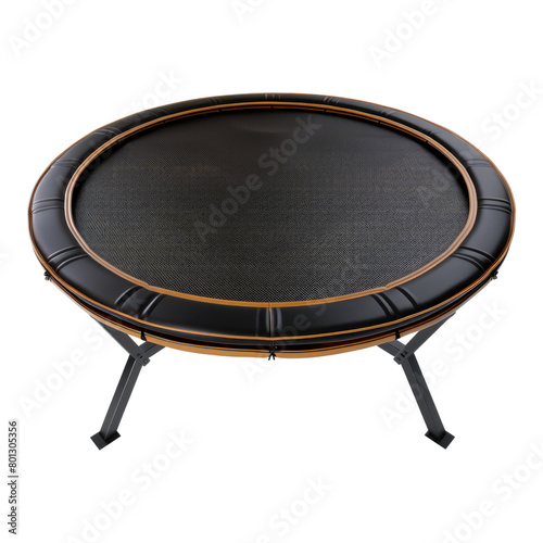 Gymnastic trampoline isolated on transparent background