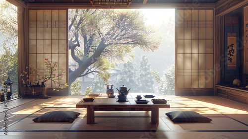 Tranquil Teahouse: Japanese-Inspired Oasis of Mindfulness