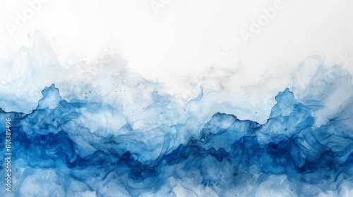 abstract white background with blue gradient, soft edges, watercolor, minimalist, high resolution, in style of a stock photo, light color theme, bright and airy, light tone 