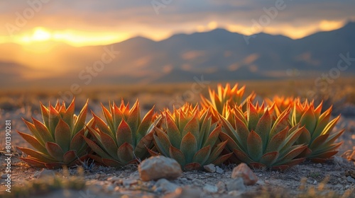 Embark on a visual odyssey through the desert landscapes of Mexico and the American Southwest with an image featuring Dasylirion, a genus of succulent plants renowned for their striking