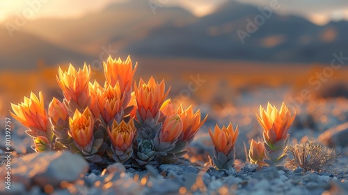 Immerse yourself in the natural splendor of the American Southwest with an image featuring Dasylirion, a genus of succulent plants known for their distinctive appearance and resilience in