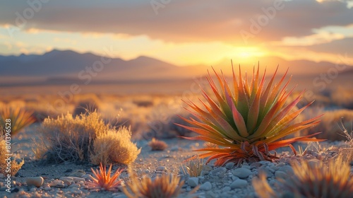 Transport viewers to the sun-baked landscapes of Mexico and the American Southwest with an image featuring Dasylirion, a genus of succulent plants renowned for their striking appearance