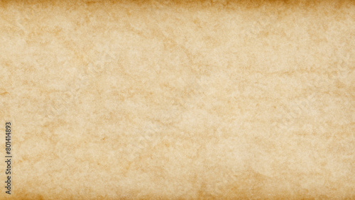 茶色に変色した古い紙･羊皮紙 - コピースペースのあるアンティークな背景素材 - 16:9 