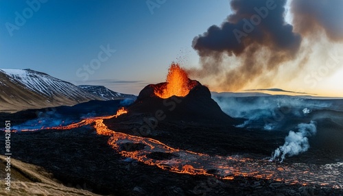 icelandic volcano in eruption 2023