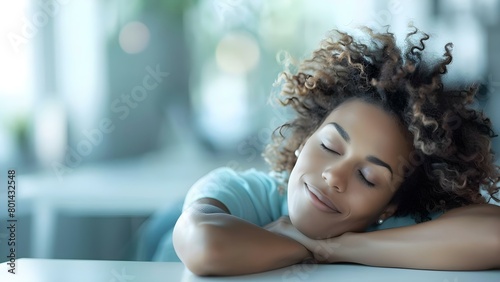 Stressed employee naps in office due to overwhelming workload and burnout. Concept Workplace burnout, Stress management, Employee well-being, Office napping, Mental health stressors