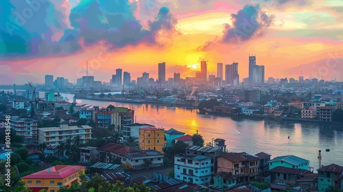 Lagos Rich Culture Skyline