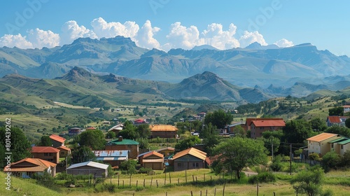 Maseru Mountainous Terrain Skyline