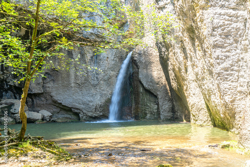 Beautiful Momin Skok Waterfall near Emen village, Bulgaria