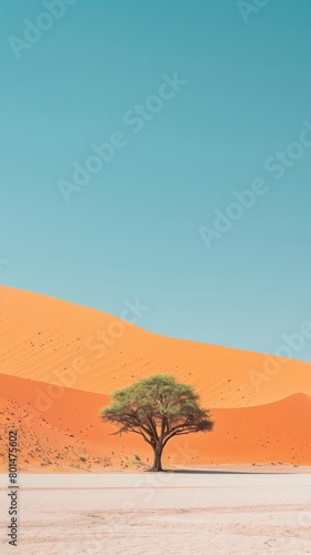 Sossusvlei Desert Solitude: A Tribute to Ozone Layer Preservation Amidst Sand Dunes and Dead Acacia