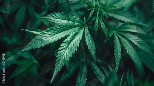 natural green cannabis leaves background for 420 marijuana celebration day alternative medicine closeup