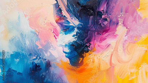 A series of abstract paintings exploring the concept of femininity through bold colors, fluid shapes, and expressive brushwork, inviting viewers to contemplate the beauty of diversity.