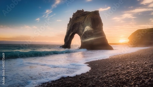 a majestic arch stands tall