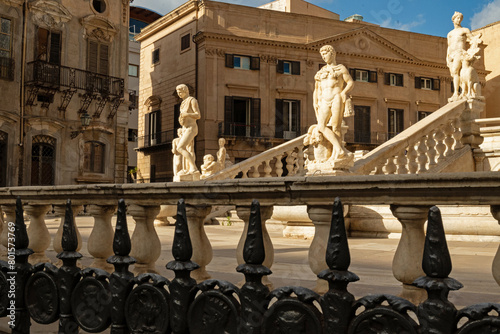 Fontana Pretoria fountain in Palermo