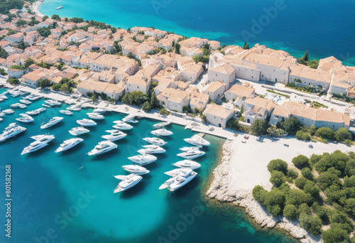 'yachts croatia surface luxury sea view adriatic aerial boat floating blue travel sunny day image water vacation ocean summer beach tour tourism background'