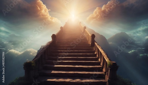 stairway that takes you to heaven or hell generative ai