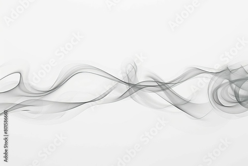 fragrant steam smoke tendrils rising on white background realistic 3d illustration