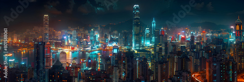 Nightfall in the Urban Jungle: Pulse of the City Life Illuminated