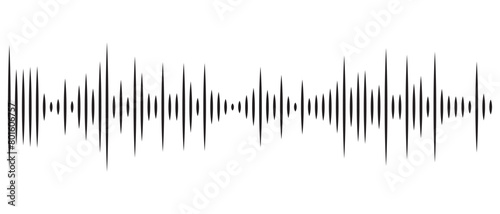 Sound wave frequency icon. Sound wave background. Sound wave icon, silhouette, vector design. Digital voice recorder audio wave vector symbol. . Analog and digital audio signal, waves, Radio signal