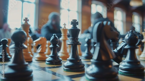 A captivating image of a chess-themed charity event, its philanthropic spirit and community engagement showcasing the game's power to bring people together on International Chess Day.