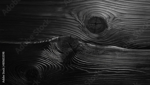 black background the texture of natural birch veneer with knots the surface of birch plywood black and white photo